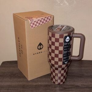 Hydrojug- 40 oz traveler - Autumn Checkers